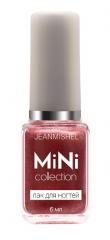 JEANMISHEL Mini Лак для ногтей №222 Оранжево-красный с серебром с блестками 6 мл