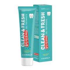 CONSLY Toothpaste Clean&Fresh Паста зубная гелевая с экстрактами гинкго билоба и морских водорослей Gingko Biloba & Seaweed Gel 105 г