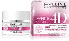 EVELINE White Prestige 4D Дневной крем вырававнивающий тон SPF25 для жирной и комбинированной кожи 50 мл