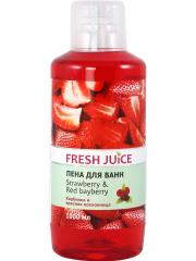 FRESH JUICE Пена для ванн Клубника и красная восковица Strawberry & Red Bayberry, 1000мл