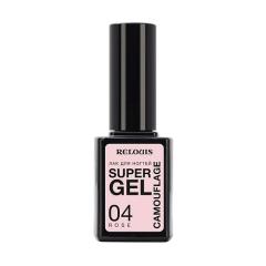 RELOUIS Лак для ногтей Super Gel Camouflage, тон 04 Rose