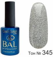 BAL Gel Color №345 Гель-лак каучуковый Алмазное сияние 11 мл