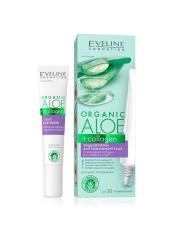 EVELINE Organic Aloe + Collagen Жидкие патчи для кожи вокруг глаз уменьшение темных кругов и отеков 20 мл