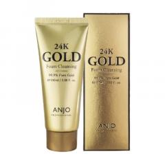 ANJO Professional 24K Gold foam cleansing Пенка для умывания с биозолотом 100 мл.