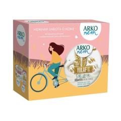 ARKO Nem Подарочный набор для женщин (Крем для рук и тела Пребиотик Овсяное молоко 60 мл + Крем для рук и тела 250 мл)