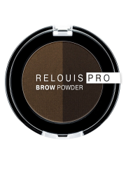 RELOUIS Тени для бровей PRO Brow Powder, тон 03 Dark Brown