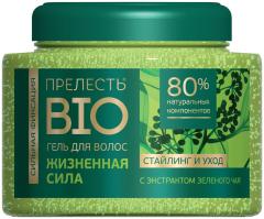 ПРЕЛЕСТЬ BIO Гель для волос Жизненная сила Зелёный чай 250 мл