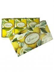 НОВАЯ ЗАРЯ SAPONIFICIO ARTIGIANALE FIORENTINO Набор мыла "Лимон" в коробке 3 х150 г