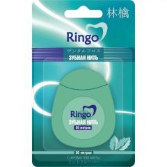 RINGO Зубная нить с ароматом мяты 50 м (Япония)