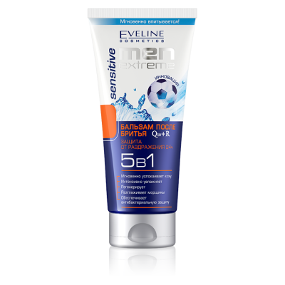 EVELINE Men Extreme Sensitive Q10+R Бальзам после бритья 5 в 1 200 мл