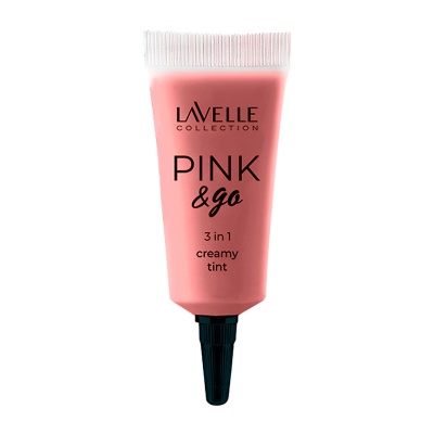 LAVELLECOLLECTION Кремовый тинт для щек, губ и глаз PINK & GO 3in1 тон 01 купить с доставкой по выгодной цене