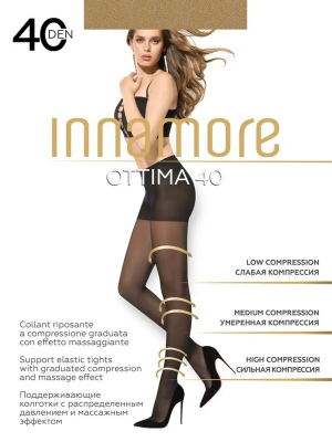 INNAMORE Ottima Колготки с массажным эффектом 40 Den, цвет Daino, размер 2-S