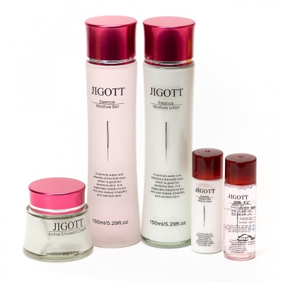 JIGOTT Jigott Essence Moisture Skin Care 3 Set Набор увлажняющий (150 мл + 150 мл + 60 г)