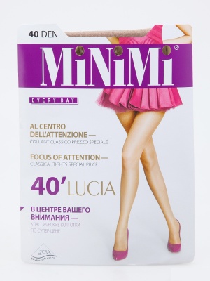 MINIMI LUCIA Колготки классические с шортиками 40 den, цвет Daino, размер 2-S