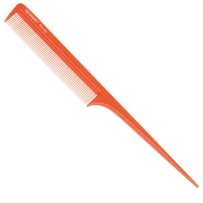 DEWAL Beauty Расческа с пластиковым хвостиком Оранжевая 20,5 см DBO6104