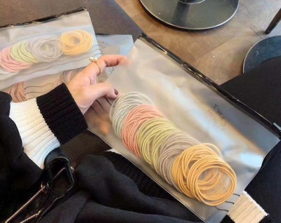 Набор резинок для волос в пластиковой сумке, 50 шт, цвет в асортименте
