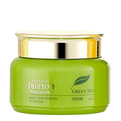 DEOPROCE Premium Green Tea Total Solution Cream Крем для лица на основе Зеленого чая 100 мл
