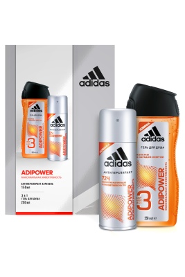 ADIDAS Набор Adipower (Антиперспирант-спрей 150 мл + Гель для душа 250 мл)