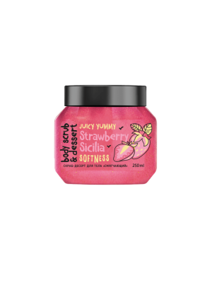 BISOU MonoLove Bio Скраб с блеском для тела Смягчающий Клубника 250 мл