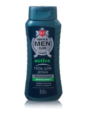 IRIS Gentlmen Club Гель для душа ACTIVE увлажняющий 400 мл