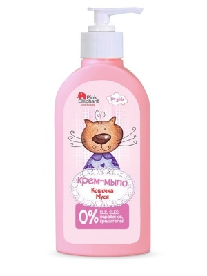 .PINK ELEPHANT Крем-мыло детское Кошечка Муся, 250мл