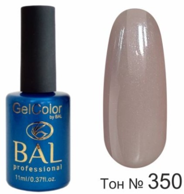 BAL Gel Color №350 Гель-лак каучуковый Сливочный мокко 11 мл