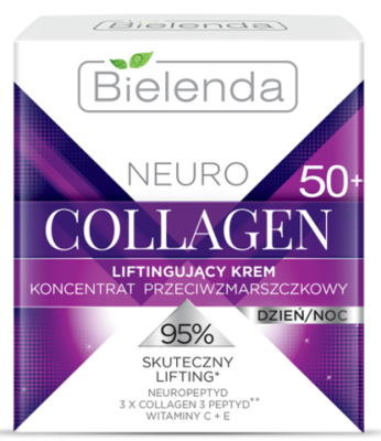 BIELENDA Neuro Line Collagen Подтягивающий крем-концетрат против морщин 50+ день/ночь 50 мл