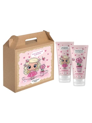 VILSEN Подарочный набор для детей "Для чудесной девочки" (Шампунь для кудряшек 150 мл тюб. + Гель-пенка 150 мл тюб.)