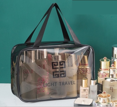 LIGHT TRAVEL Косметичка 31*12*21 см прозрачная, затемненная, плотная