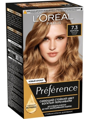 L'OREAL PARIS Preference Краска для волос 7.3 Марсель 270 мл