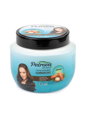 PETROVA Naturals Натуральная маска-хамам восстанавливающая для поврежденных волос и секущихся кончиков с маслом арганы 500 мл