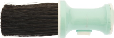 DEWAL Кисть-сметка, настольная, ручка- пластик, с ёмкостью для талька, искусственная щетина, цветная NB002Mint