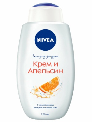 NIVEA Гель для душа Крем апельсин 750 мл