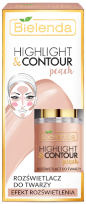 BIELENDA Хайлайтер Highlight & Contour для лица Peach - персиковый 15 мл купить с доставкой по выгодной цене