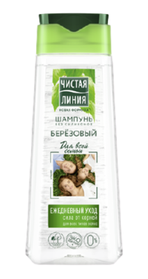 ЧИСТАЯ ЛИНИЯ Фитотерапия Шампунь для всех типов воос Для всей семьи Березовый 250 мл