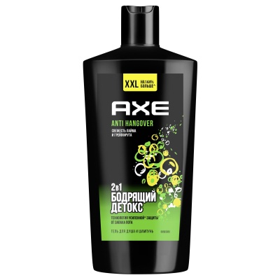 AXE Перезагрузка Гель для душа и Шампунь 610 мл