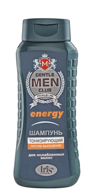 IRIS Gentlmen Club Шампунь ENERGY тонизирующий для ослабленных волос 400 мл