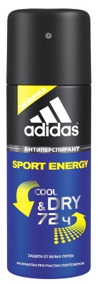 ADIDAS Action3 Dry Max Sport Energy Антиперспирант-спрей для мужчин 150 мл 