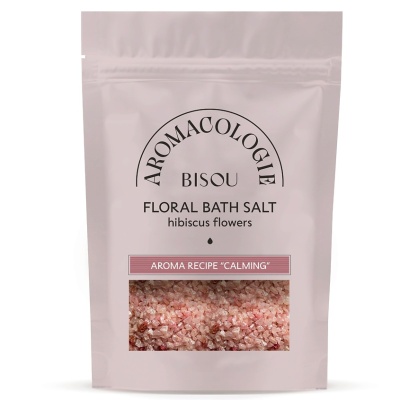 BISOU Aromacologie Соль цветочная для ванны Успокаивающая с цветками гибискуса 330 г