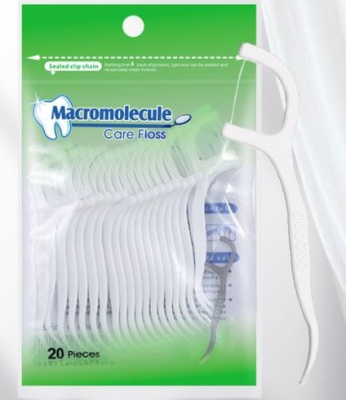 MACROMOLECULE Care Floss Зубочистка с нитью, 20 шт