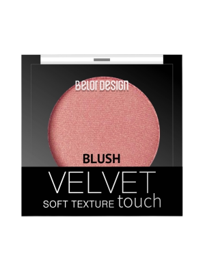 BELOR DESIGN Румяна для лица Velvet Touch тон 105 Бархатная роза 3,6 г