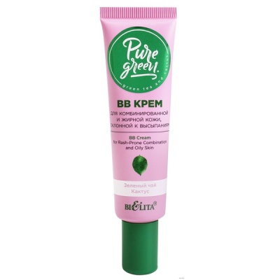 BELITA Pure Green ВВ Крем для комбинированной и жирной кожи, склонной к высыпаниям 30 мл купить с доставкой по выгодной цене