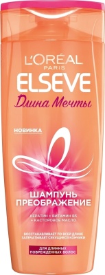L'OREAL PARIS Elseve Длина мечты Шампунь преображение для длинных, поврежденных волос 400 мл