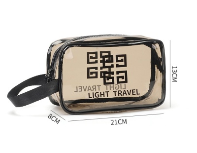 LIGHT TRAVEL Косметичка 21*8*13 см прозрачная, затемненная