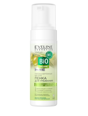 EVELINE Bio Organic Пенка для умывания Гипоаллергенная мягкая 150 мл