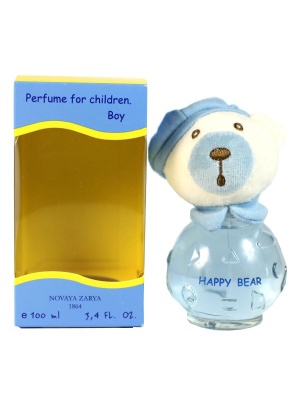 НОВАЯ ЗАРЯ Детские духи для мальчиков в дисплее "Счастливый мишутка" с сурлиновым колпачком 100 мл