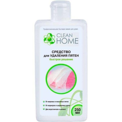 CLEAN HOME Средство для удаления пятен быстрое решение 250мл