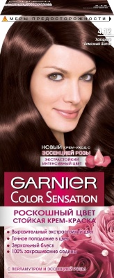 GARNIER Color Sensation Краска для волос 4.12 Холодный алмазный шатен