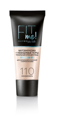 MAYBELLINE Fit Me Тональный крем 110 Слоновая кость 30 мл купить с доставкой по выгодной цене