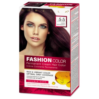 RUBELLA Fashion Color Краска для волос тон 5.5 Dark Mahogany 50мл